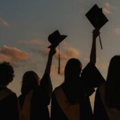 students graduating